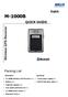 M-1000B QUICK GUIDE. Wireless GPS Receiver. Packing List. English. M-1000B Wireless GPS Receiver x 1 Battery x 1