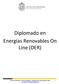 Diplomado en Energías Renovables On Line (DER)