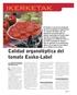ikerketak Calidad organoléptica del tomate Eusko-Label La calidad de los tomates,