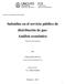 Subsidios en el servicio público de distribución de gas: Análisis económico