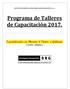 Programa de Talleres de Capacitación Especializados en Pharma & Ventas a Gobierno. (sesiones sabatinas)