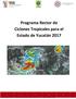 Programa Rector de Ciclones Tropicales para el Estado de Yucatán 2017