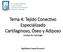 Tema 4: Tejido Conectivo Especializado Cartilaginoso, Óseo y Adiposo Unidad de Histología