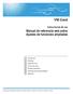 VM Card. Manual de referencia web sobre Ajustes de funciones ampliadas. Instrucciones de uso