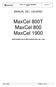 MaxCel 800T MaxCel 800 MaxCel 1900