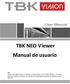 TBK NEO Viewer Manual de usuario