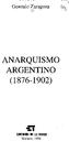 ANARQUISMO ARGENTINO ( )