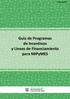 ISSN Guía de Programas de Incentivos y Líneas de Financiamiento para MIPyMES