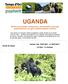 UGANDA Gorilas de montaña, chimpancés, rinocerontes y paisajes espectaculares con guía español experto en fauna