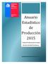 Anuario Estadístico de Producción 2015