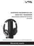 Manual del usuario AUDÍFONOS INALÁMBRICOS CON RADIO FM Y TRANSMISOR PARA DIVERSOS DISPOSITIVOS DE AUDIO VTA-81705