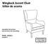 Wingback Accent Chair Sillón de acento