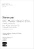 Kenmore DC Motor Stand Fan