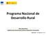Programa Nacional de Desarrollo Rural. Subdirección General de Fomento Industrial e Innovación