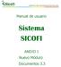 Manual de usuario. Sistema SICOFI. ANEXO I Nuevo Módulo: Documentos 3.3