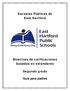Escuelas Públicas de East Hartford Boletines de calificaciones basados en estándares Segundo grado Guía para padres