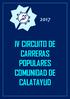 IV CIRCUITO DE CARRERAS POPULARES COMUNIDAD DE CALATAYUD
