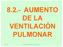 8.2.- AUMENTO DE LA VENTILACIÓN PULMONAR 2/2/11 ALF- FUNDAMENTOS BIOLÓGICOS 10/11
