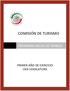 COMISIÓN DE TURISMO PROGRAMA ANUAL DE TRABAJO PRIMER AÑO DE EJERCICIO LXIII LEGISLATURA