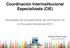 Coordinación Interinstitucional Especializada (CIE)