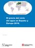 Julio de El precio del ciclo del agua en España y Europa 2016.