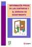 INFORMACIÓN PREVIA DE LOS CONTRATOS Y EL DERECHO DE DESISTIMIENTO
