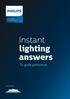 Instant lighting answers