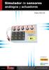 Simulador de sensores análogos y actuadores