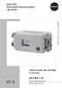 Serie 3730 Posicionador electroneumático Tipo Traducción de las instrucciones originales. Instrucciones de montaje y servicio EB ES
