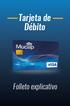 Tarjeta de Débito. Folleto explicativo