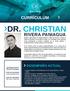 DR. CHRISTIAN CURRÍCULUM DESEMPEÑO ACTUAL. Christian Aarón Rivera Paniagua
