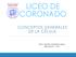 LICEO DE CORONADO CONCEPTOS GENERALES DE LA CÉLULA. Prof.: Grettel Azofeifa Lizano BIOLOGÍA 10-3