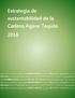 Estrategia de sustentabilidad de la Cadena Agave-Tequila 2016