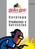 Catálogo Productos y Servicios