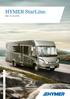 HYMER StarLine. Mejor con una estrella. HYMER StarLine