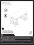 Desk Bureau Escritorio. Assembly Instructions Instructions d assemblage Instrucciones de Ensamblaje