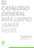 EL CATÁLOGO GENERAL MÁS LIMPIO JAMÁS VISTO. 2017