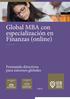 Global MBA con especialización en Finanzas (online)