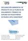 DECLARACIÓN AMBIENTAL DE PRODUCTO DE LA PLANCHA DE AISLAMIENTO TÉRMICO DE ESPUMA DE POLIESTIRENO EXTRUÍDO (XPS) DANOPREN