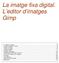 La imatge fixa digital. L editor d imatges Gimp