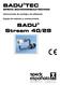 BADU TEC. BADU Stream 40/28 SPECK-SCHWIMMBADTECHNIK. Instrucciones de montaje y de utilización. Equipo de natación a contracorriente