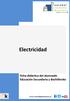Electricidad Ficha didáctica del alumnado Educación Secundaria y Bachillerato