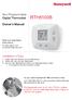 RTH5100B. Non-Programmable Digital Thermostat. Owner s Manual. Installation is Easy. Read and save these instructions.