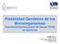 Plasticidad Genómica de los Microorganismos Transferencia Horizontal de Genes (THG) en bacterias