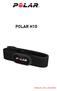 Índice 2. Sensor de frecuencia cardíaca Polar H10 3. Piezas del sensor de frecuencia cardíaca 3. Colocación del sensor de frecuencia cardíaca 3