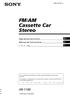 FM/AM Cassette Car Stereo