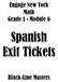 Engage New York Math Grade 1 Module 6. Spanish Exit Tickets. Black-Line Masters