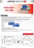 Indicador IDe 550. Descripción. Esquema / Volumen