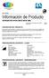 Información de Producto