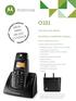 O101. Una solución fiable, duradera y resistente al agua. Teléfono digital inalámbrico CARACTERÍSTICAS PRINCIPALES